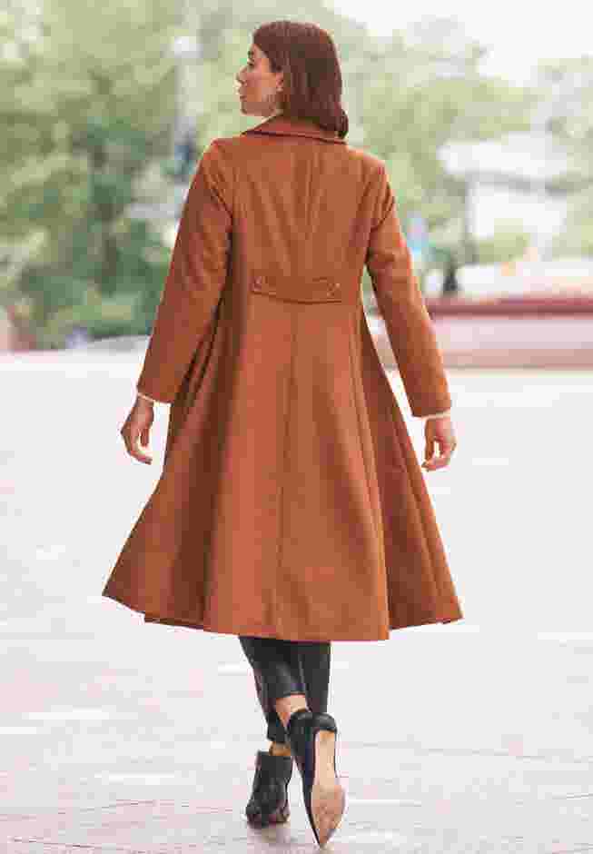 Trapeze Wool-Blend Coat image number 3