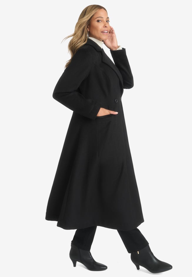 Trapeze Wool-Blend Coat image number null