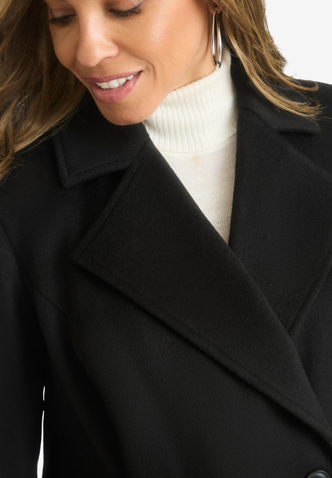 Trapeze Wool-Blend Coat image number null