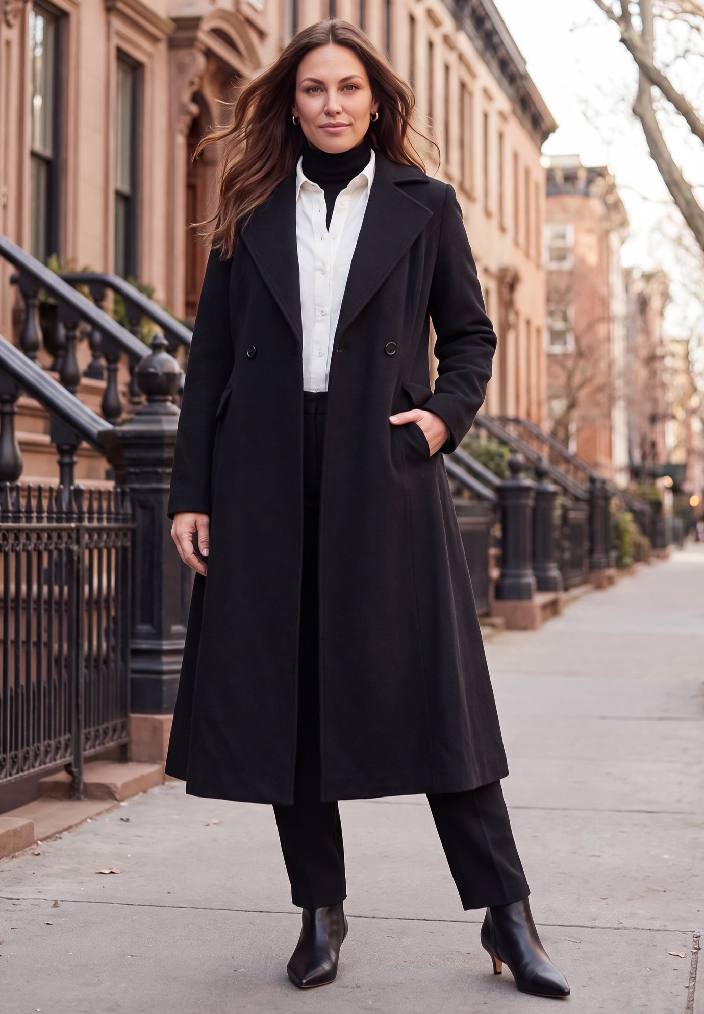 Trapeze Wool-Blend Coat image number 0