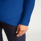Ribbed Crossover Crewneck image number null