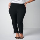 Bi-Stretch Slit Front Ankle Pant image number null