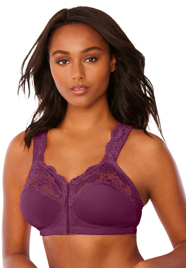 Front Close Wireless Gel Strap Bra image number 4