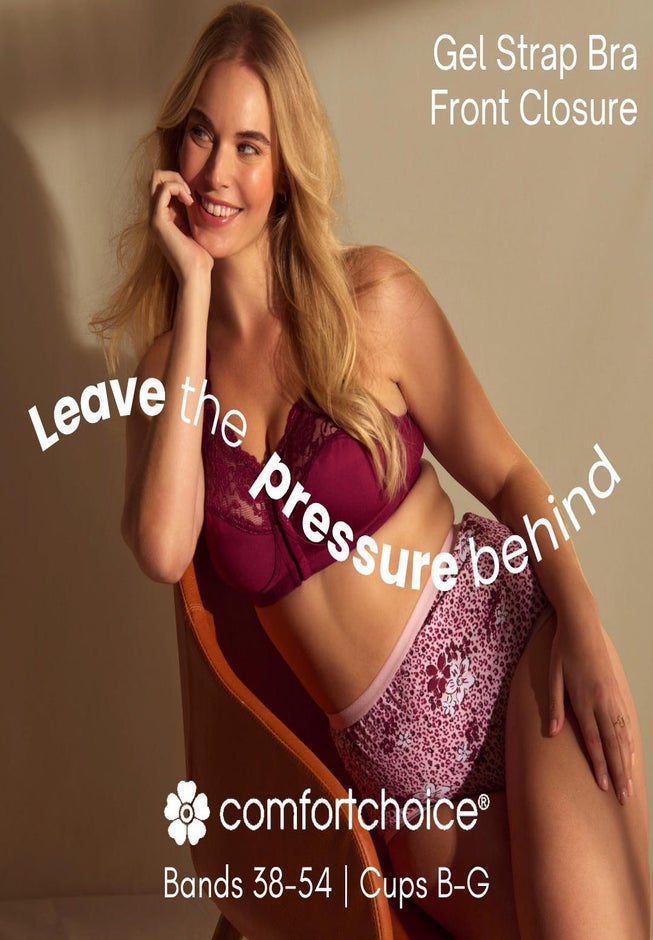 Front Close Wireless Gel Strap Bra image number 4