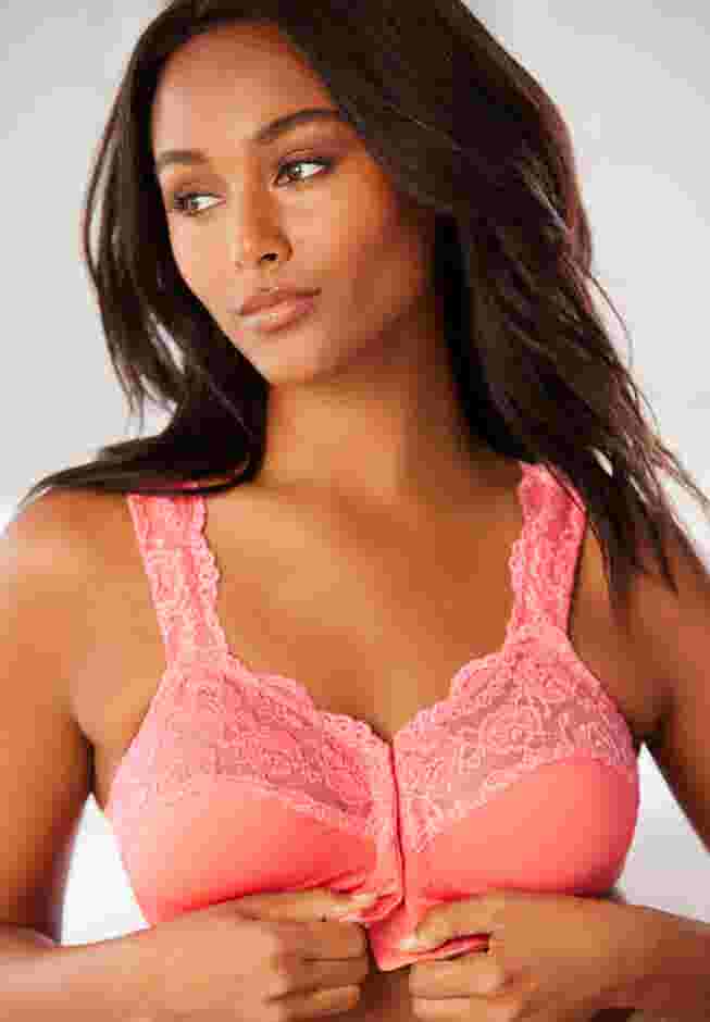 Front Close Wireless Gel Strap Bra image number 5