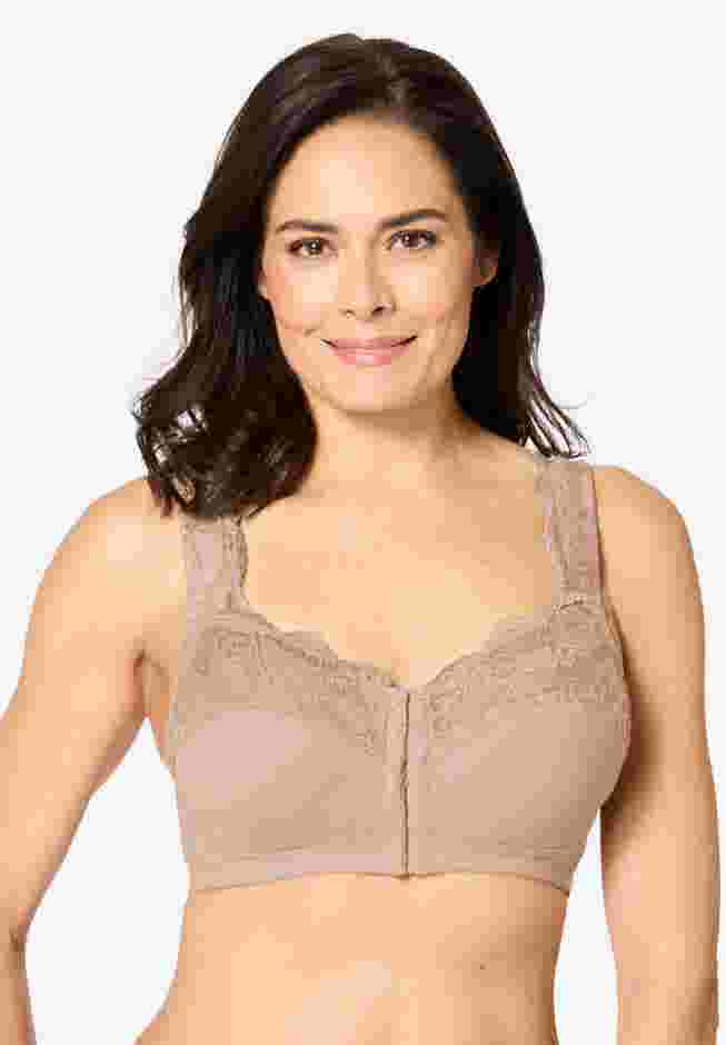 Front Close Wireless Gel Strap Bra image number 0