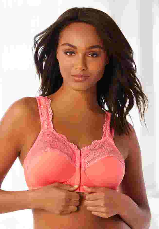 Front Close Wireless Gel Strap Bra image number 7