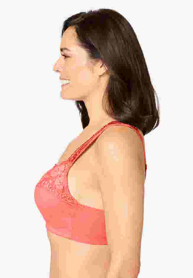 Front Close Wireless Gel Strap Bra image number 1