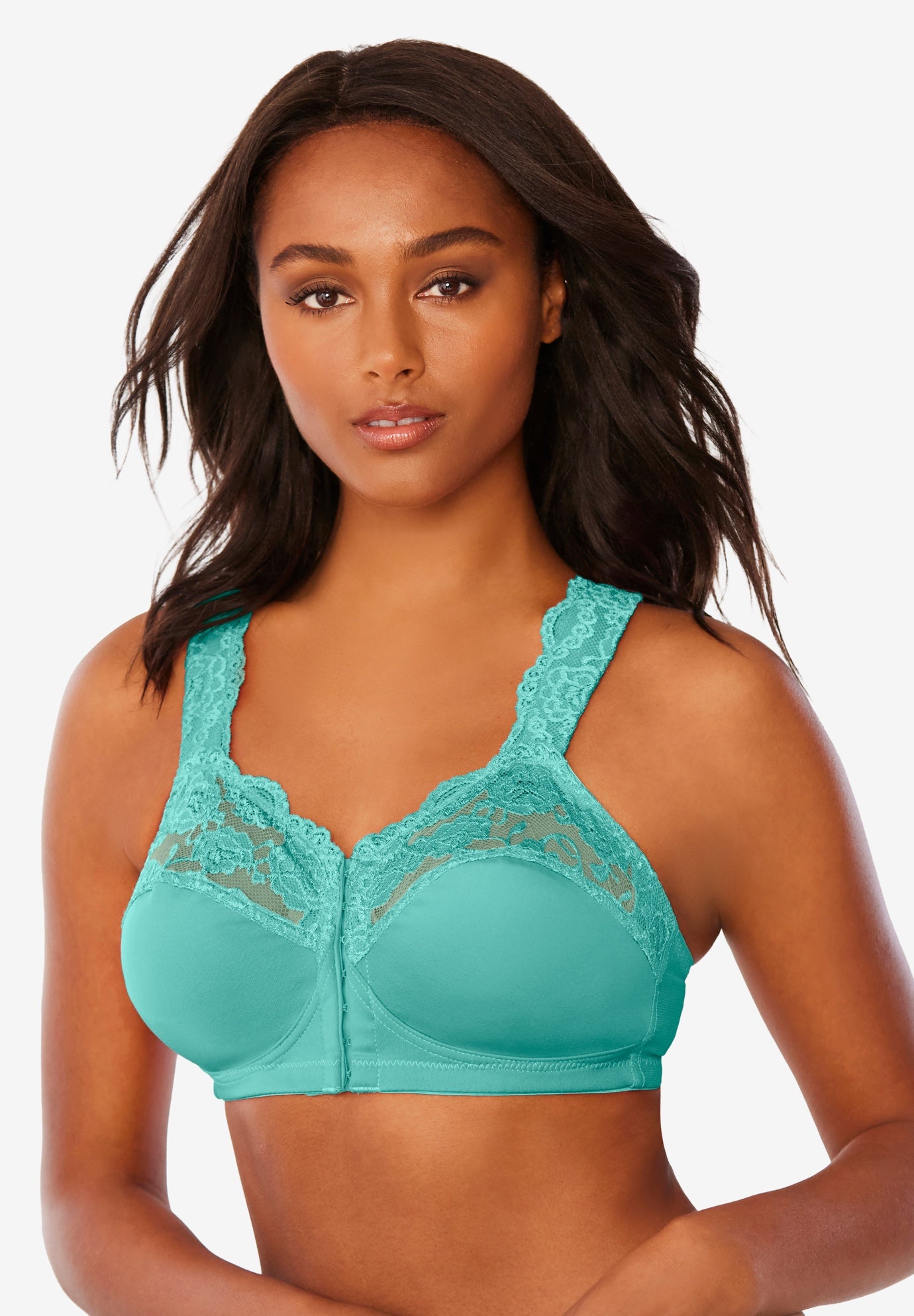 Front Close Wireless Gel Strap Bra image number 0