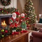 16"H Elf With Ornament Garland image number null