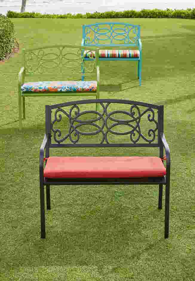 Steel Garden Bench image number 0