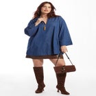 Cotton Denim Blouse image number null