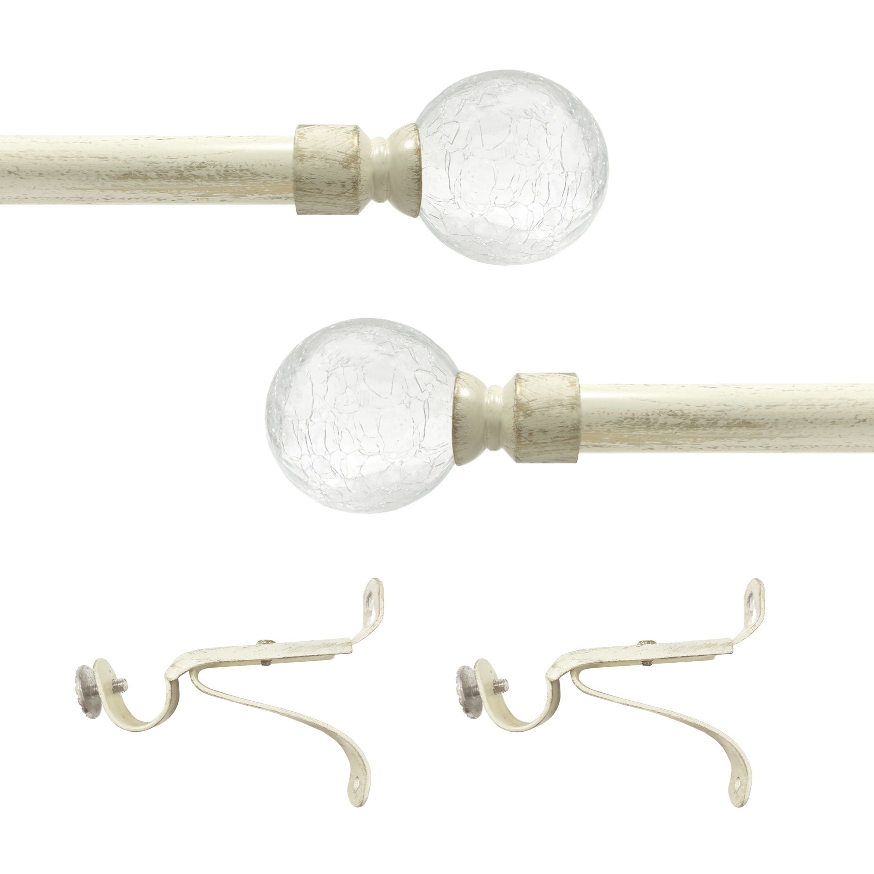 Ilana Curtain Rod and Finial Set image number 1