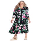 Wide Elastic Waist Skirt image number 5