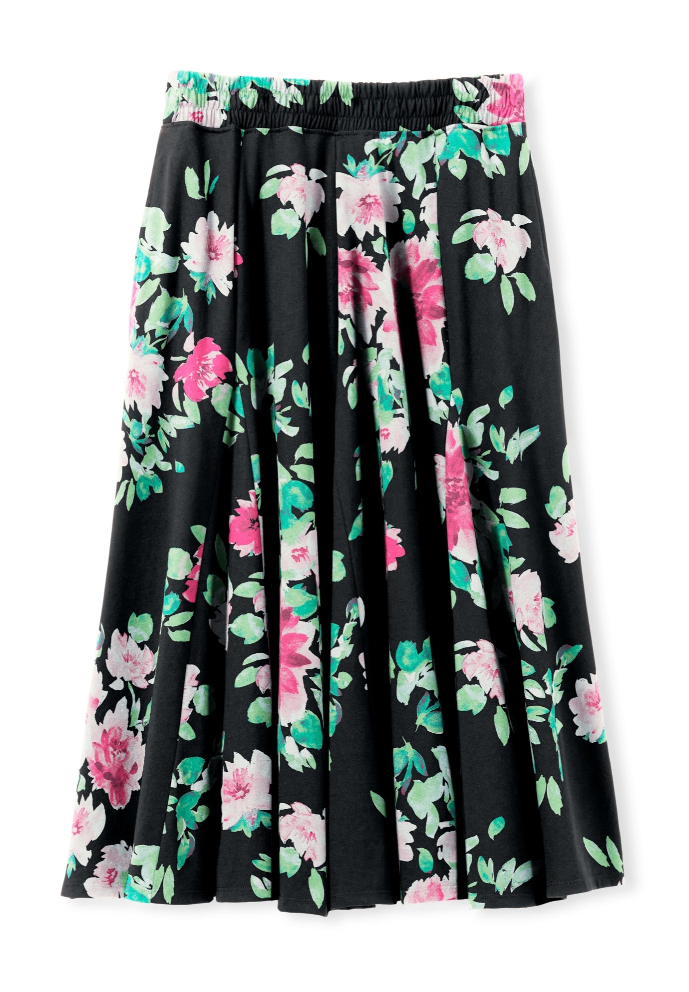 Wide Elastic Waist Skirt image number 2