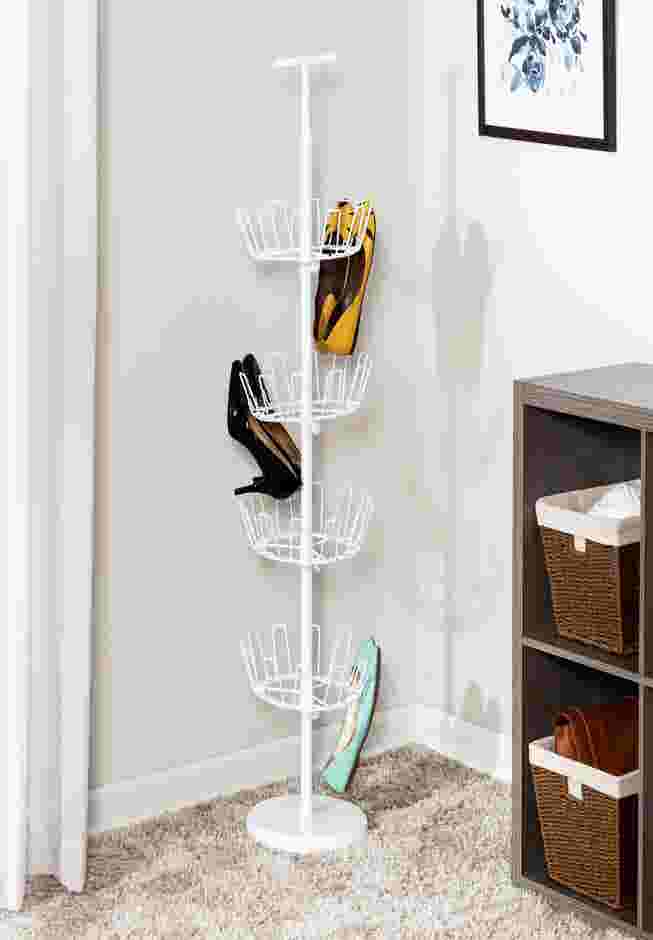 4-Tier Revolving Shoe Tree image number 0