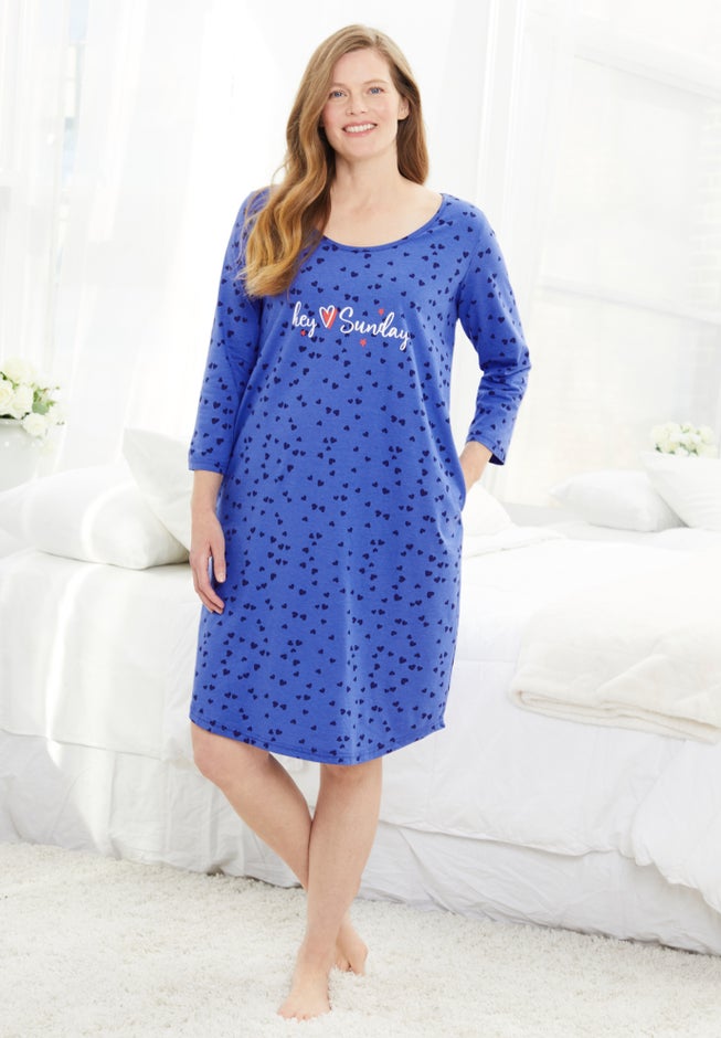 Avenue Body Three-Quarter Sleeve Sleepshirt image number 0