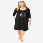 Avenue Body Three-Quarter Sleeve Sleepshirt image number null