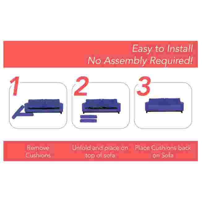Easy to install steps for sofa cushion support
