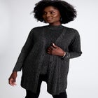 Ribbed Midi Cardigan image number null