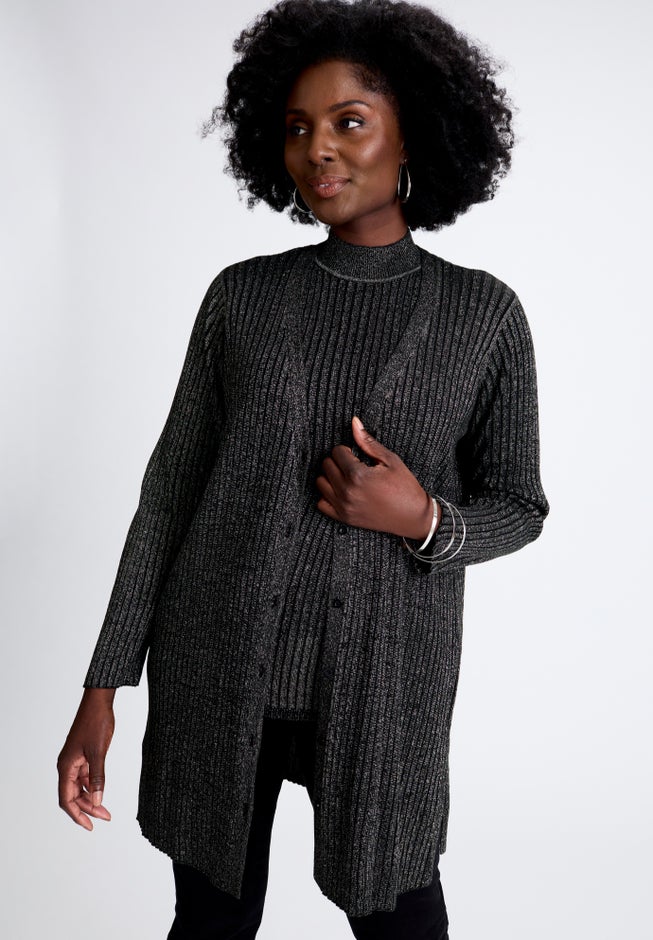 Ribbed Midi Cardigan image number 0