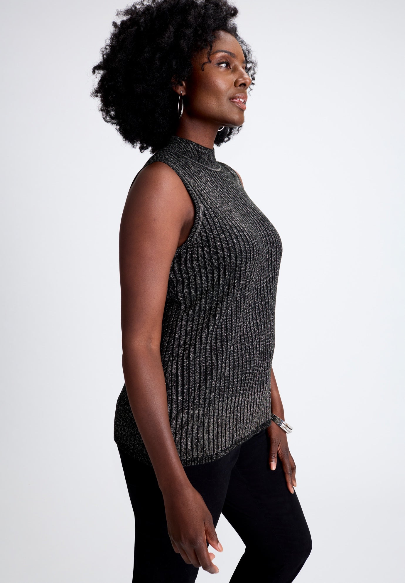 Ribbed Sleeveless Shell image number 2