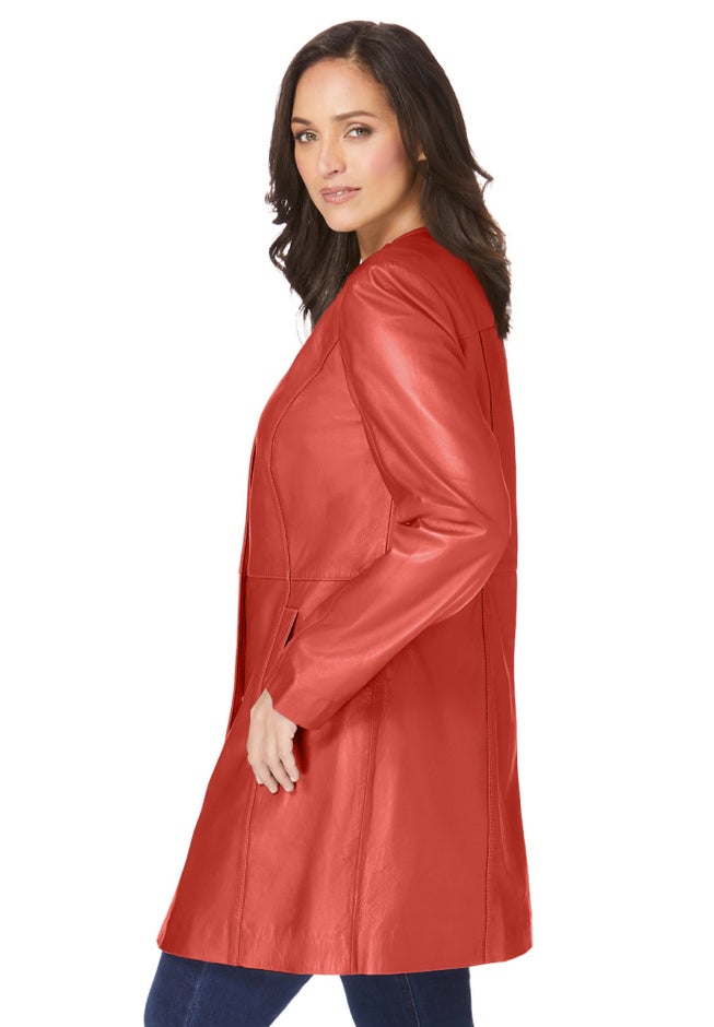 Three-Quarter Leather Jacket image number 1