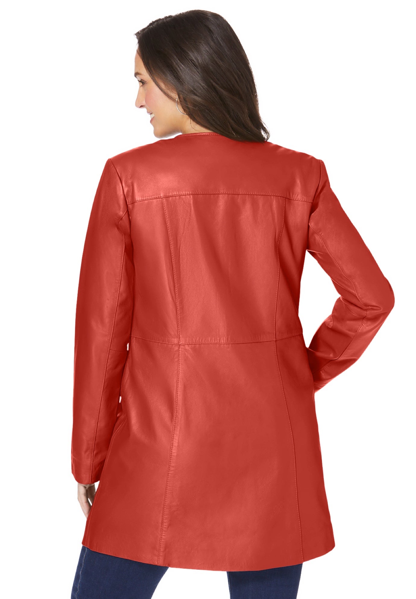 Three-Quarter Leather Jacket image number 2