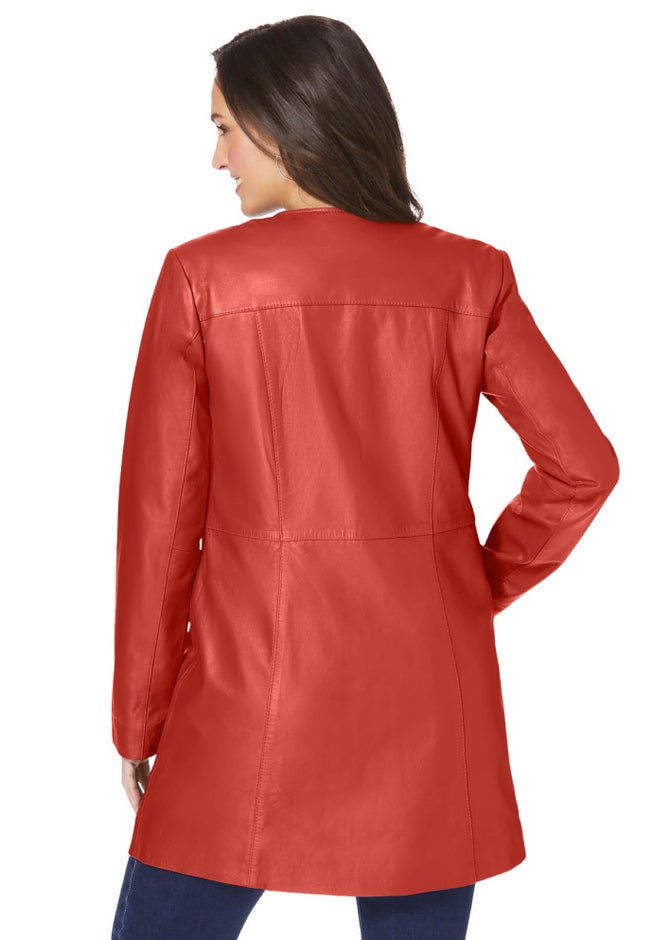 Three-Quarter Leather Jacket image number 2