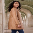 Three-Quarter Leather Jacket image number null
