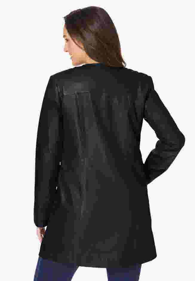 Three-Quarter Leather Jacket image number 1