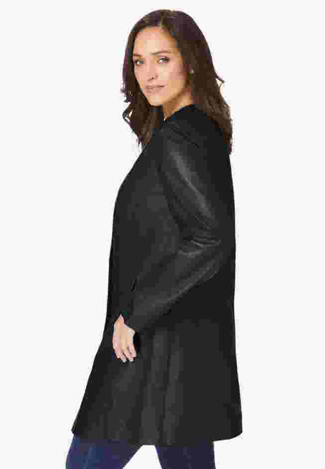 Three-Quarter Leather Jacket image number 2