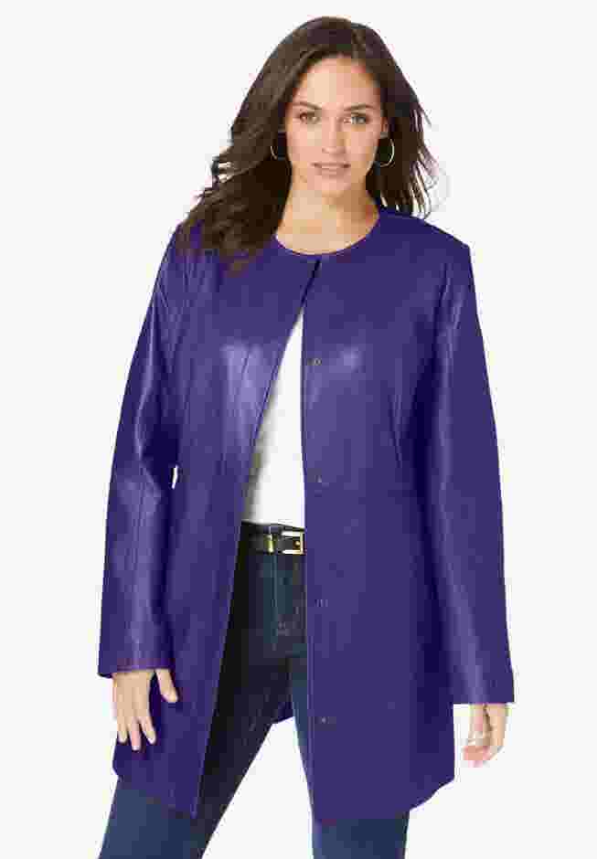 Three-Quarter Leather Jacket image number 0