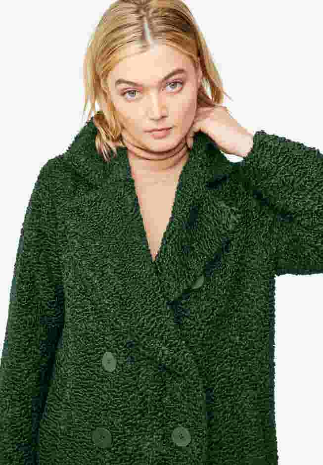 Double-Breasted Teddy Coat image number 1