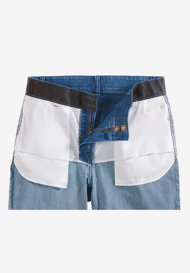 Stretch Built-in Slimming Panel Bootcut Jeans image number 4