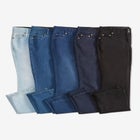 Stretch Built-in Slimming Panel Straight Leg Jeans image number null