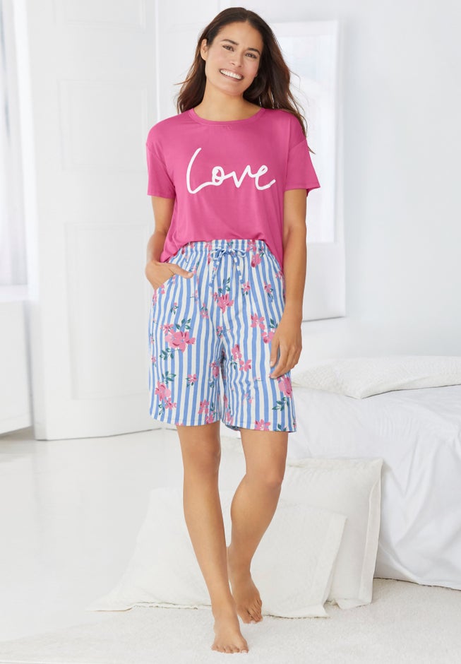 Print Pajama Shorts image number 5