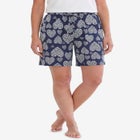 Print Pajama Shorts image number null