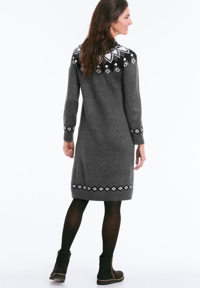 Fair Isle Sweater Dress image number 1