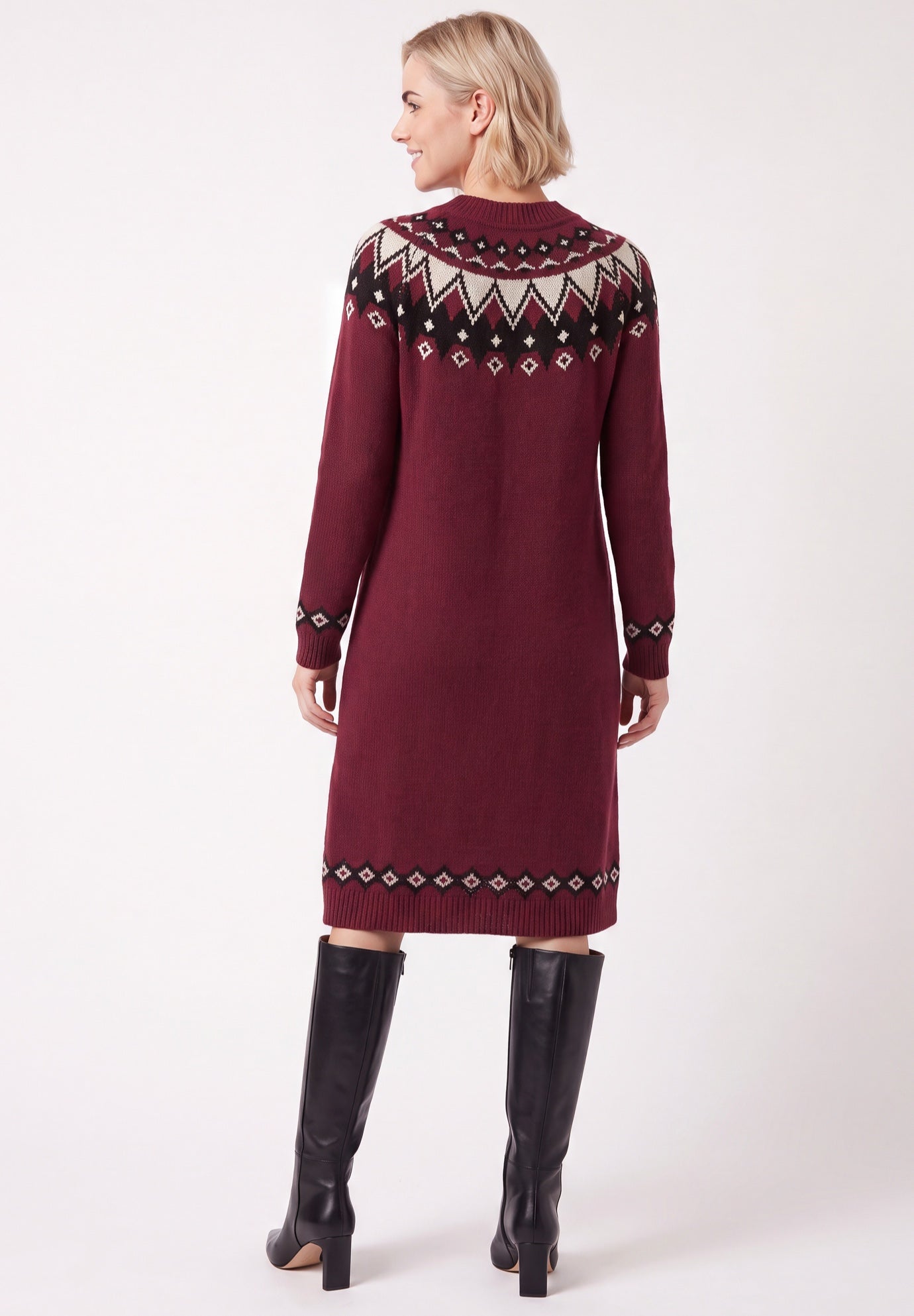 Fair Isle Sweater Dress image number 1
