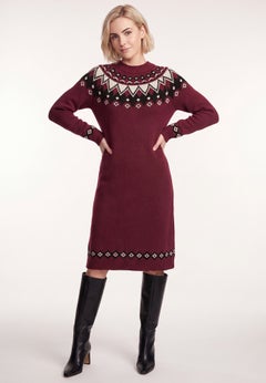 Fair Isle Sweater Dress