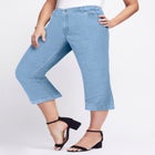 Classic Cotton Denim Capri image number 0