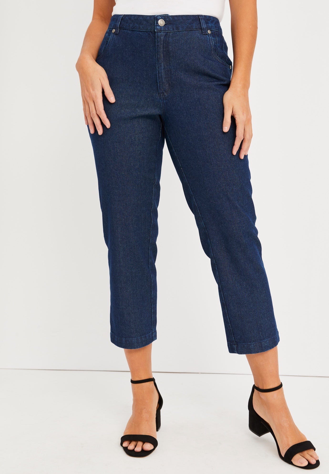 Classic Cotton Denim Capri image number 0