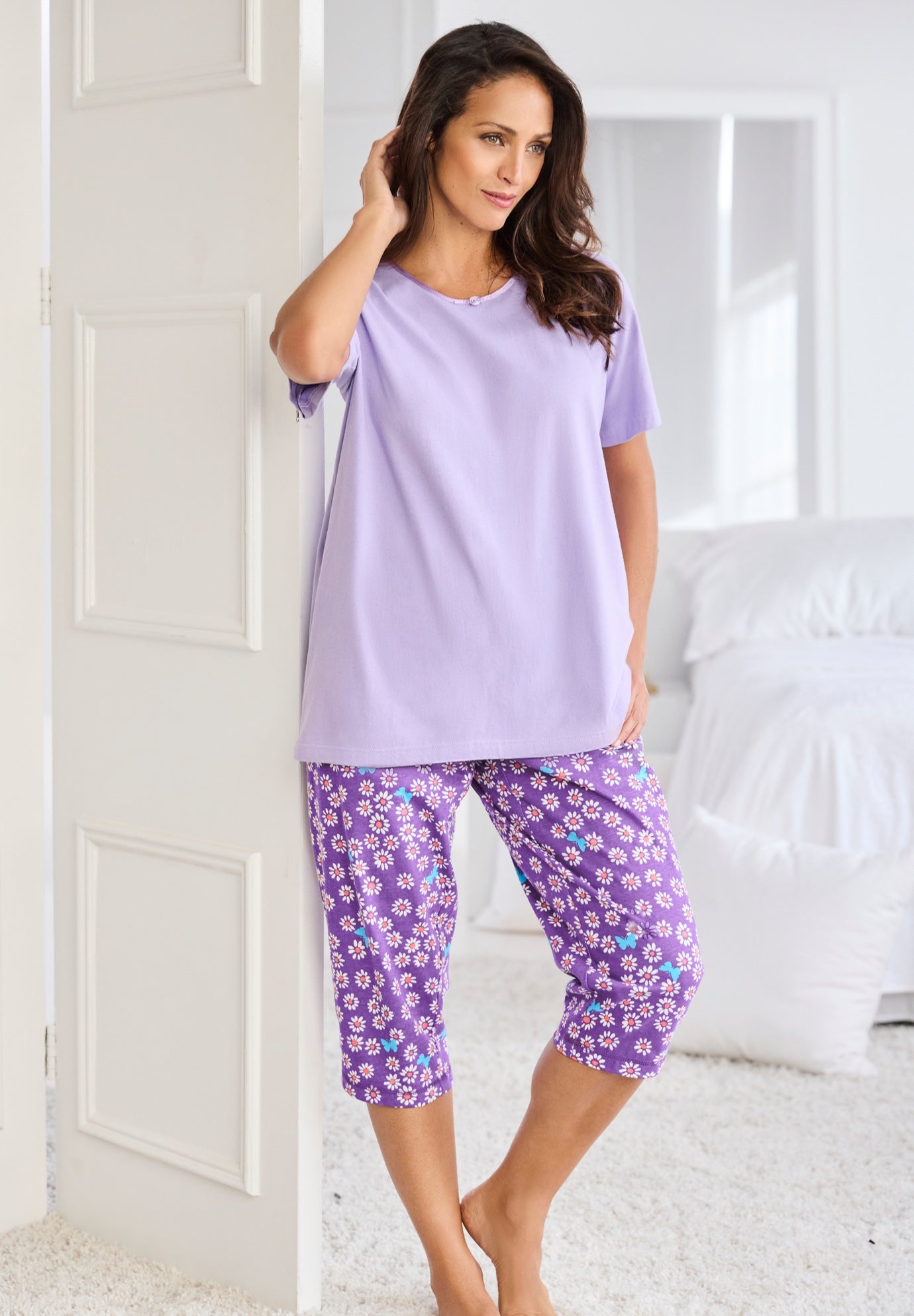 Knit Sleep Capri image number 5