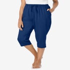 Knit Sleep Capri image number null