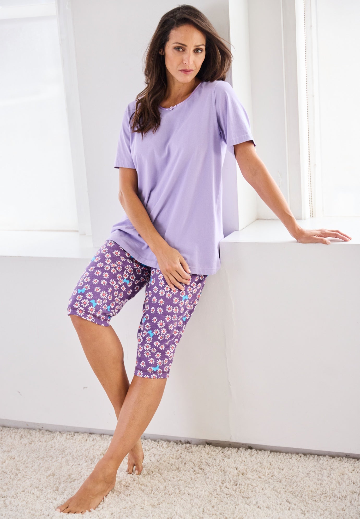 Knit Sleep Capri image number 7