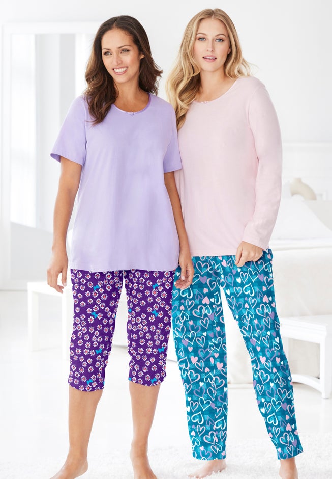 Satin Trim Sleep Tee image number 6