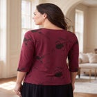 Stretch Cotton V-Neck Tee image number 1