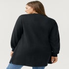 Zip Pocket French Terry Sweatshirt Tunic image number 1
