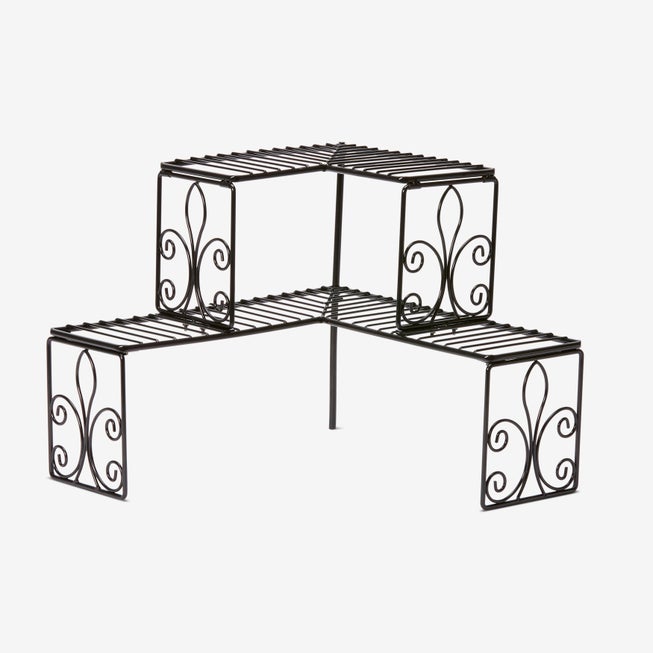 Scroll 2-Tier Corner Shelf image number null
